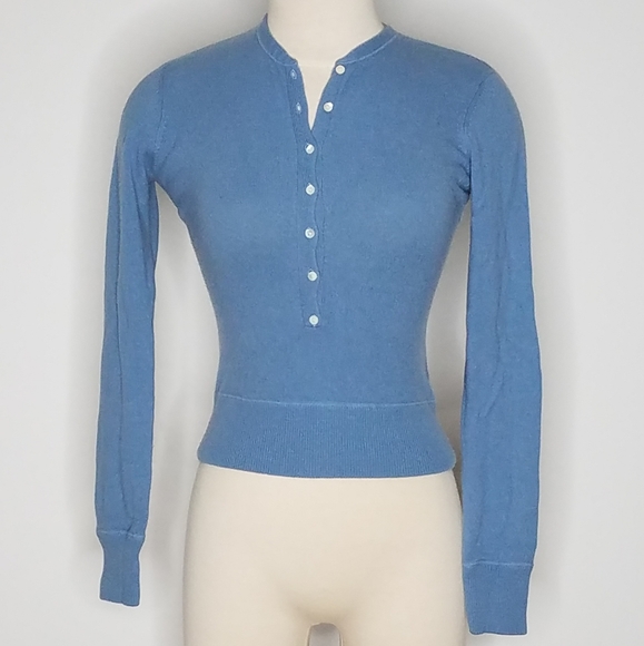 Vince Cashmere Henley Sweater - Picture 1 of 6